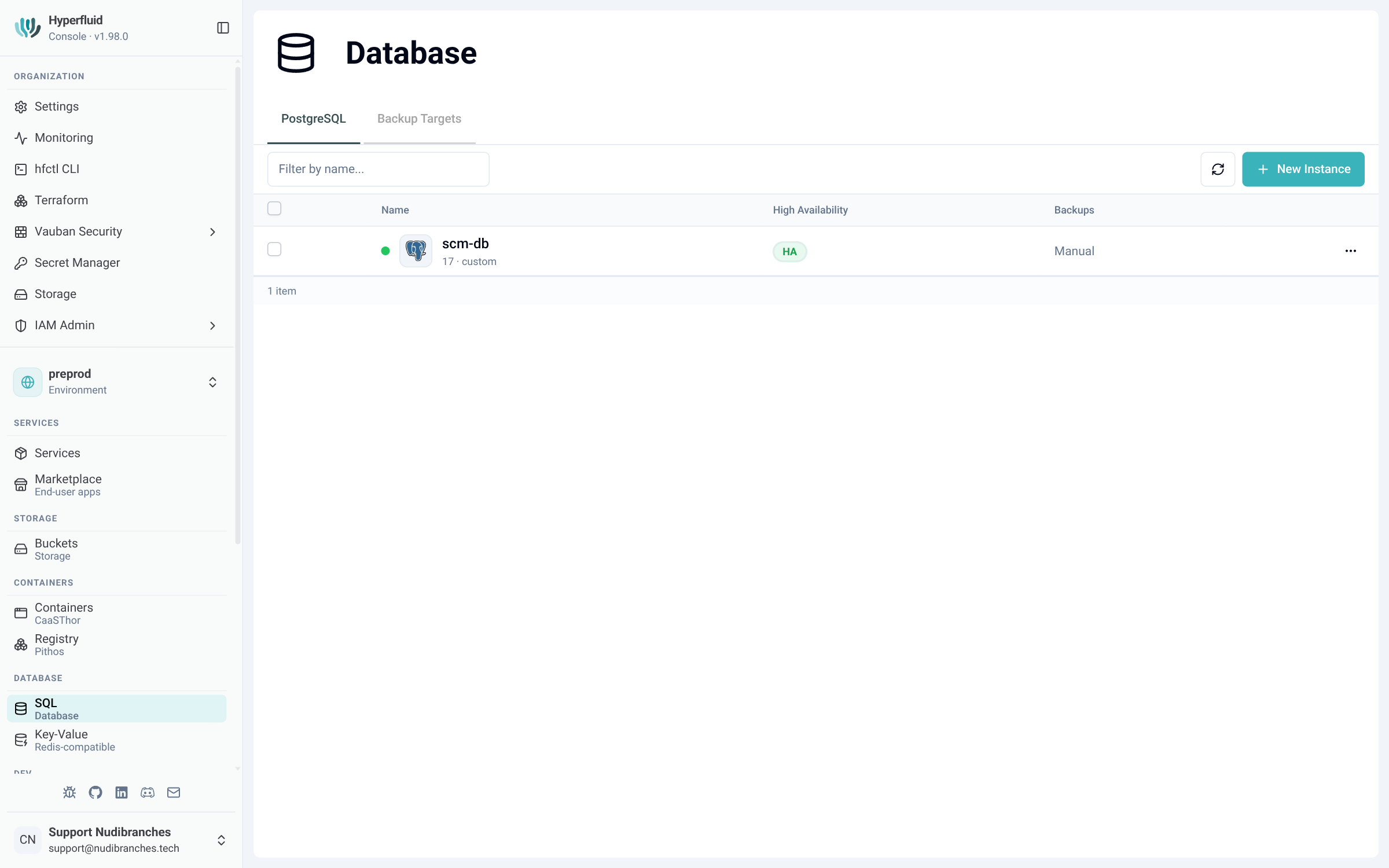 PostgreSQL managé